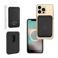 Чехол FineWoven Wallet Black iPh 12 - 16 Pro Max (Анимация NFC Clear) с лого