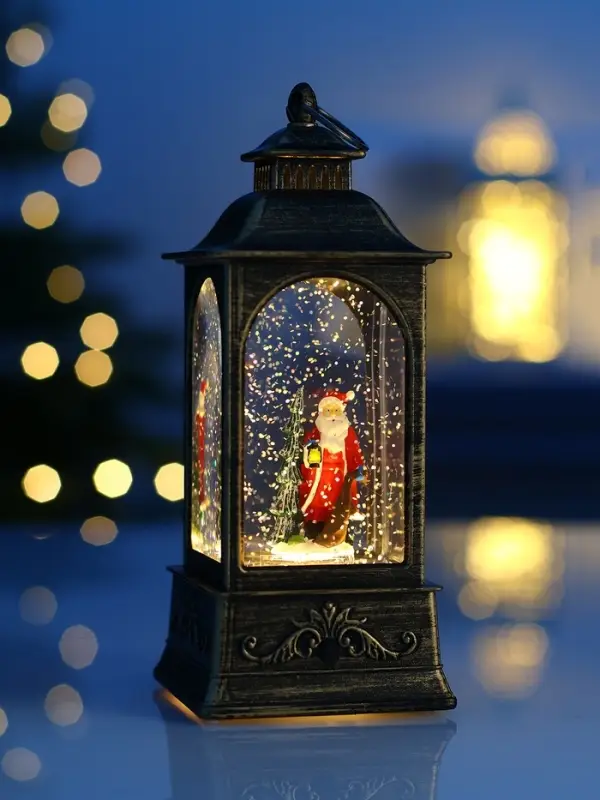 Фигура светодиодная фонарь  Фигура светодиодная фонарь "Дед мороз", 20х9х9 см, AAAx3, Т/БЕЛЫЙ