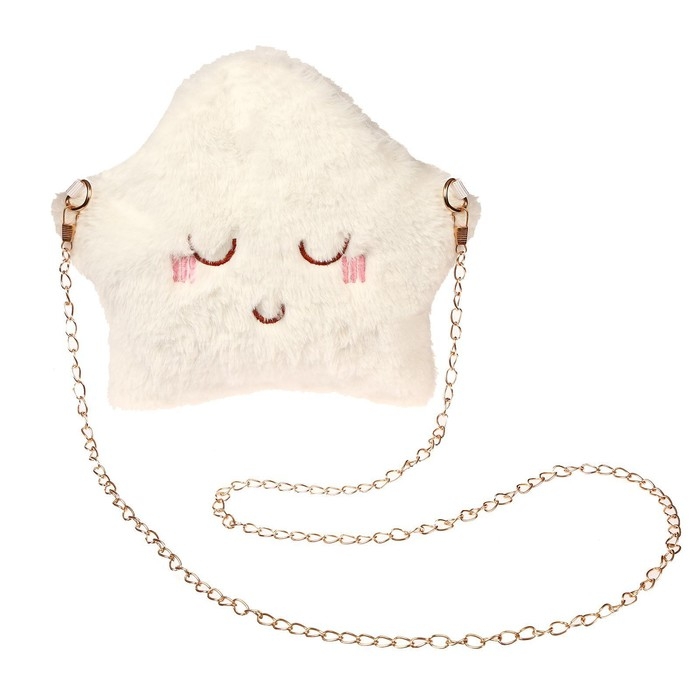 Сумка детская плюшевая «Звёздочка», 20х23 см