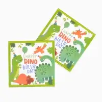 Салфетки бумажные &laquo;Dino birthday&raquo;, 33х33 см, 20 шт