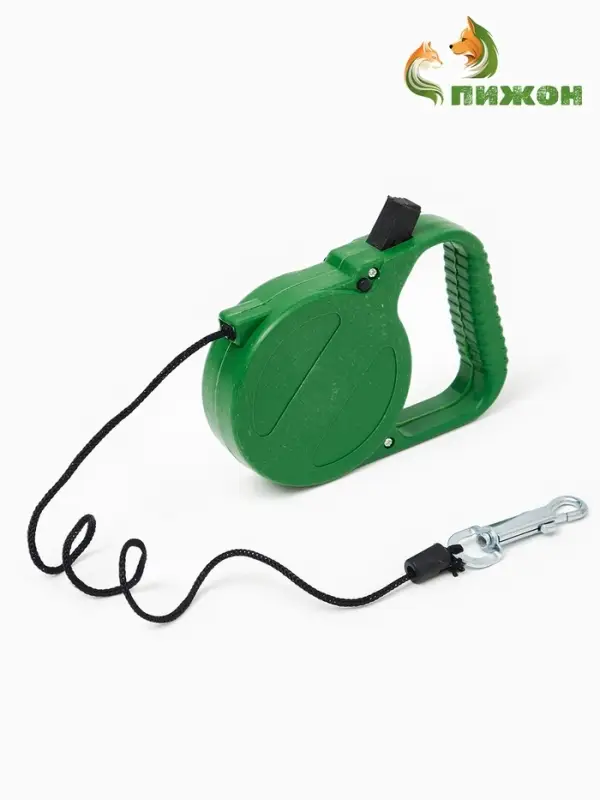 Рулетка малая эконом, 3 м, до 18 кг, зелёная