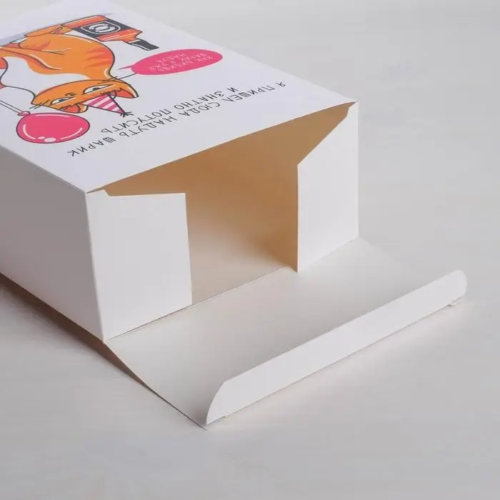 Коробка подарочная складная, упаковка, «Кот с шариком», 16 х 23 х 7.5 см Коробка подарочная складная, упаковка, «Кот с шариком», 16 х 23 х 7.5 см