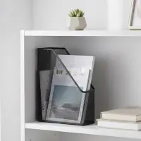 Лоток для бумаг вертикальный, 1 отделение, чёрный