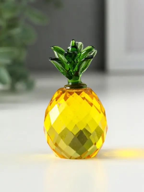Фигурка стекло &laquo;Ананас&raquo;, 7.6&times;3.7&times;3.7 см