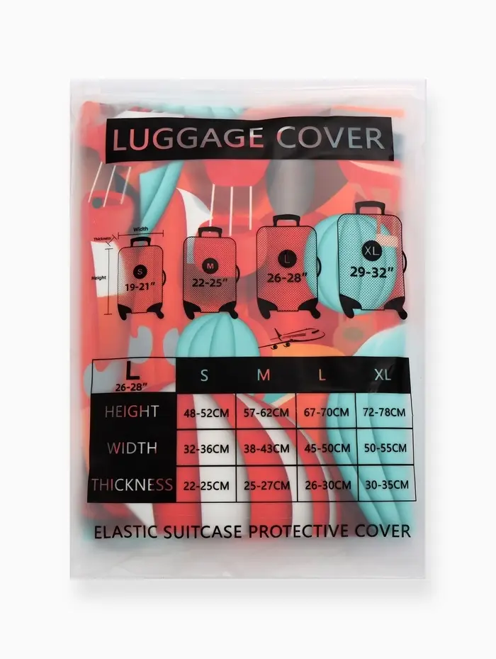 Чехол для чемодана &laquo;Воздушные шары&raquo;, 28", разноцветный