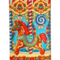 Подарок в картонной упаковке ПРЯНИЧНАЯ КАРУСЕЛЬ 1000 гр