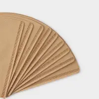 Фильтры для заваривания кофе V60 Доляна Tasty, неотбелённые, набор 50 шт., 13&times;12 см, бумага