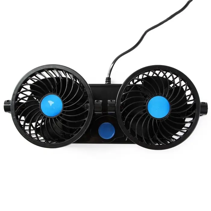 Вентилятор салона TORSO, 12 В, двойной, поворотный 360&deg;