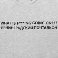 Футболка «Ленинградский почтальон», серый меланж, размер S