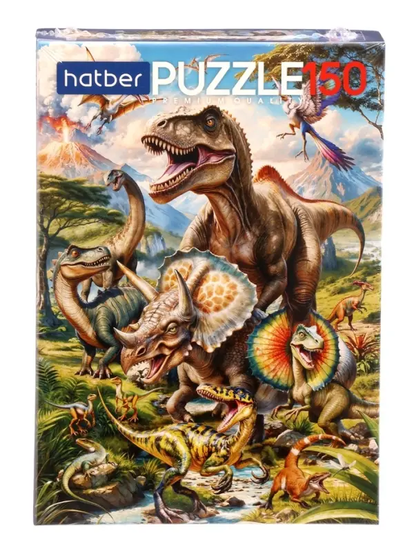 Пазл 150 эл. "Мир динозавров" 220х330мм 150ПЗ4_35957