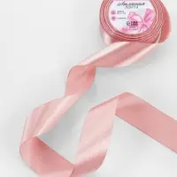 Лента атласная, 40 мм, 23&plusmn;1 м, цвет розовое золото