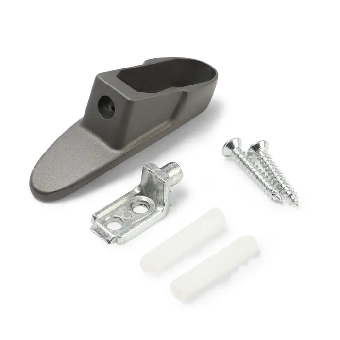 Крючок мебельный CAPPIO PLATE, однорожковый, графит