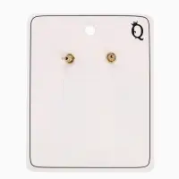 Серьги "Стиль камня", цвет коричневый в золоте Серьги "Стиль камня", цвет коричневый в золоте