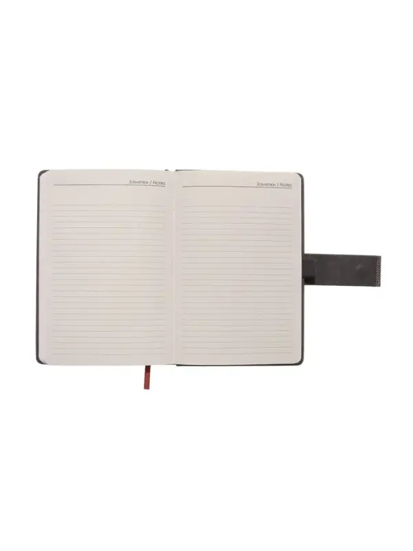 Ежедневник недатированный формат А5, с хлястиком, 112л, линия, пвх, Серый Ежедневник недатированный формат А5, с хлястиком, 112л, линия, пвх, Серый