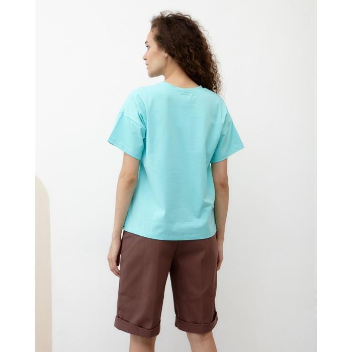 Футболка женская MINAKU REGULAR FIT: цвет голубой, р-р 42