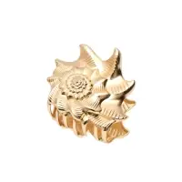 Краб для волос "Лейла море" раковина, 6 см, золото