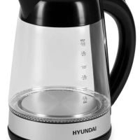 Чайник HYK-G3803 1,7л 2200Вт черный (стекло)