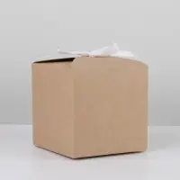 Коробка подарочная складная крафтовая, упаковка, 12 х 12 х 12 см