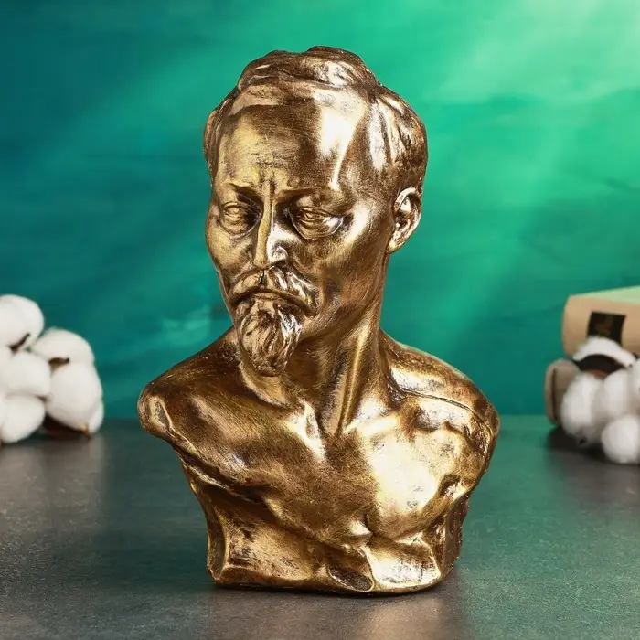 Бюст &laquo;Дзержинского Ф.Э.&raquo;, фигурка полистоун, под бронзу, 17&times;24 см