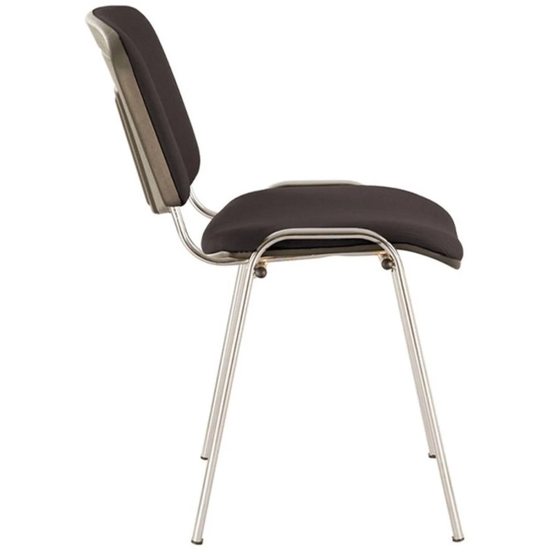 Стул 0MX_UA_EChair Rio(ИЗО/ISO) хром, ткань черная С-11, поперечина 18