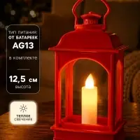Фонарь светодиодный, декоративный, 1 LED, от батареек 3&times;AG13, свечение тёплое белое