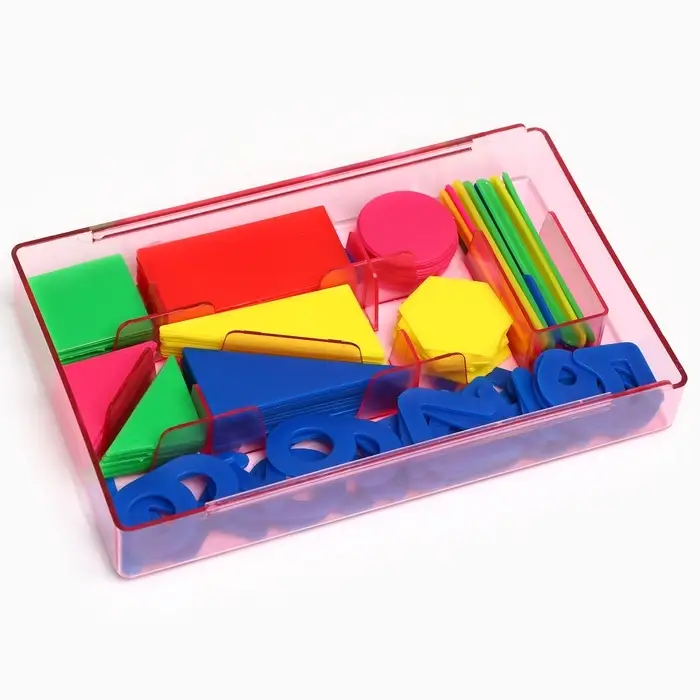 Касса цифр и счетных материалов &laquo;Учимся считать&raquo;, 130 элемента, пластик, Маша и медведь, МИКС