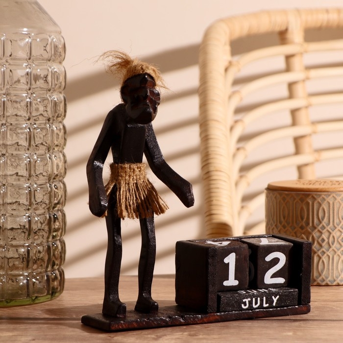 Сувенир дерево календарь Сувенир дерево календарь "Абориген" 14х20х8 см МИКС