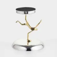 Салатник на подставке &laquo;Человек&raquo;, 17&times;17&times;20 см, нержавеющая сталь, латунь