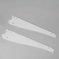 Кронштейн-полкодержатель для стеллажа, 40 см, для полки с перфорацией, белый