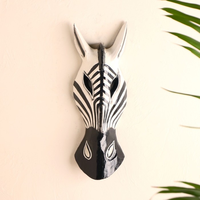 Маска дерево Маска дерево "Зебра" 30х11х4,5 см