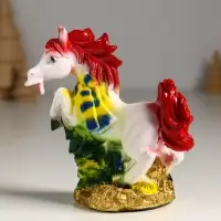 Копилка "Лошадь с ёлкой" 13х13х6,5 см, белый Копилка "Лошадь с ёлкой" 13х13х6,5 см, белый