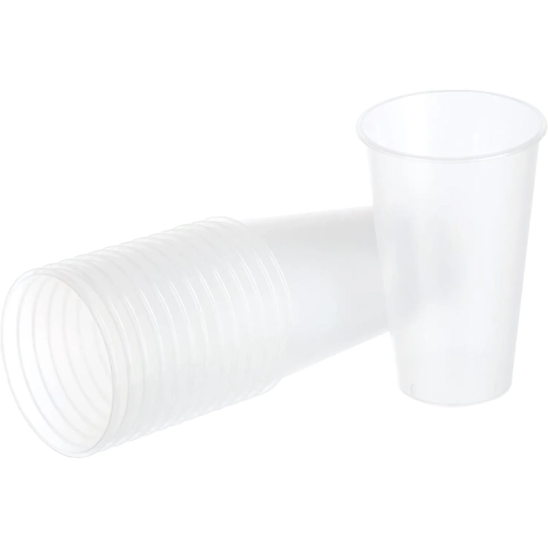 Стакан одноразовый Bubble Cup 650мл матовый/прозр., 200шт/кор (1022П)