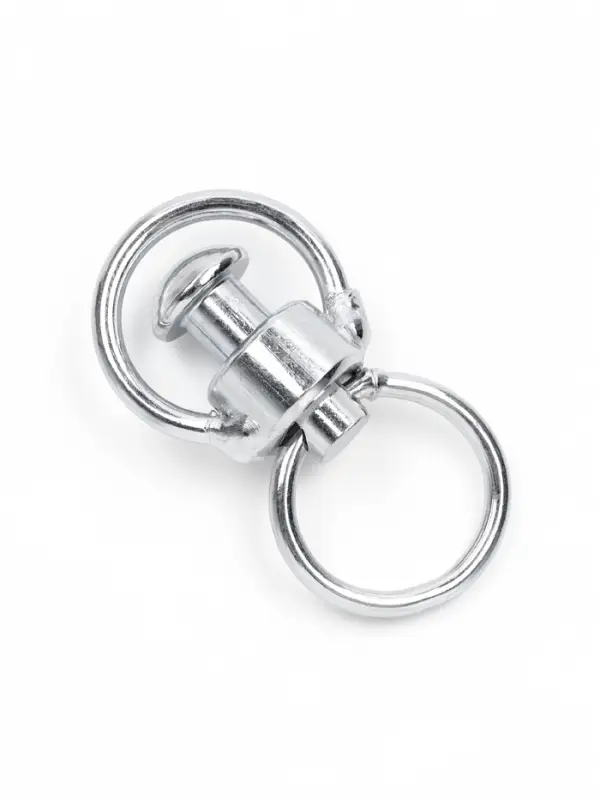 Набор: вертлюг с кольцом, малый, длина 6 см, ширина 3 см, кольцо 3.7 см, проволока 0.3 см, 4 шт.