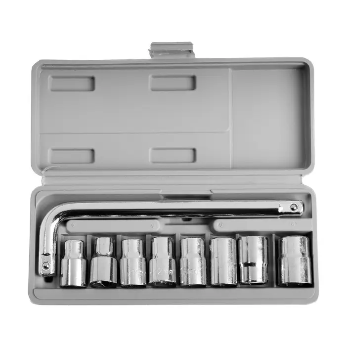 Набор инструментов в кейсе ТУНДРА, универсальный, 1/2", 9 предметов