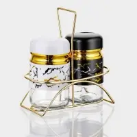 Набор для специй "S&P.Marble", 2 шт, на подставке Набор для специй "S&P.Marble", 2 шт, на подставке