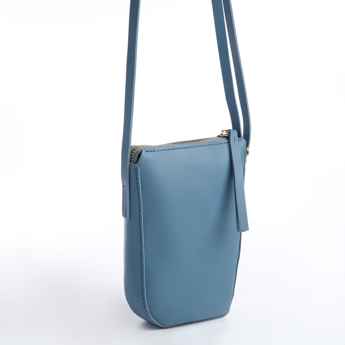 Сумка женская кросс-боди на молнии, цвет синий Сумка женская кросс-боди на молнии, цвет синий