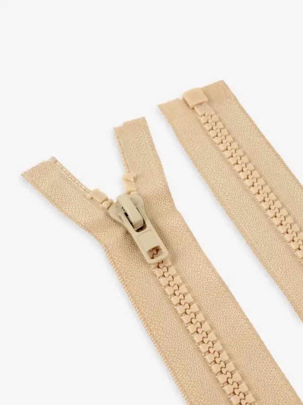 Молния &laquo;Трактор&raquo;, №8, разъёмная, замок автомат, 80 см, бежевая