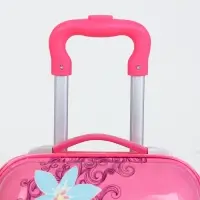 Чемодан детский на колёсах 29 л (XS), на молнии, розовый