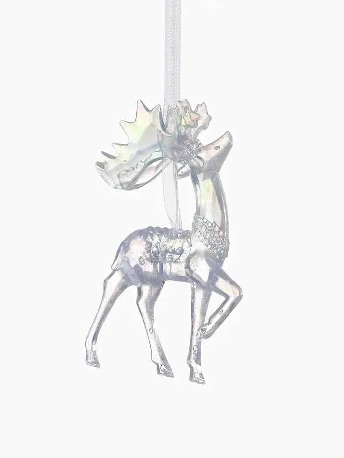 Ёлочная игрушка &laquo;Зимнее волшебство. Гордый олень&raquo;, 13&times;8 см, прозрачный перелив
