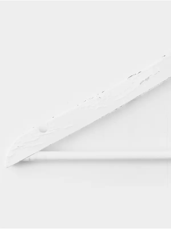 УЦЕНКА Набор вешалок с перекладиной 3 шт., размер 44.5&times;23 см дерево клен, сорт В, цвет белый 71625