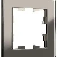 BRITE Рамка 1 пост РУ-1-2-БрД стекло дымчатый