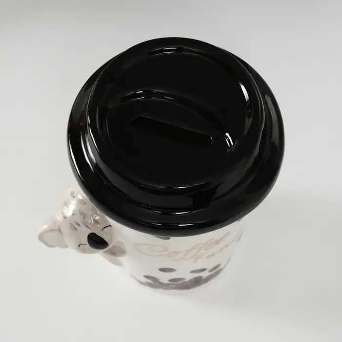 Копилка для денег &laquo;Коала с кофе&raquo;, керамика, 10.2&times;12.8&times;14.2 см