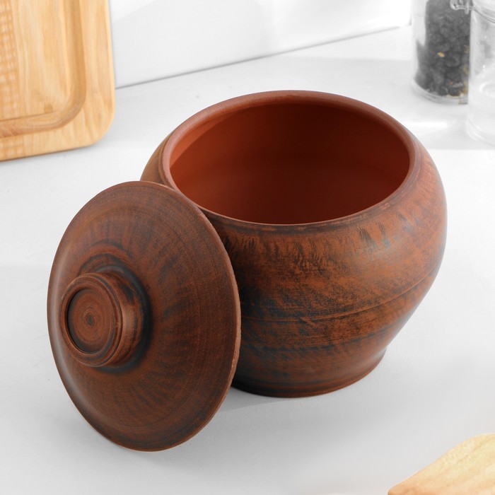 Горшок для жаркого №2  Горшок для жаркого №2 "Гладь", 0,7 л, 14 х 13 х 13 см