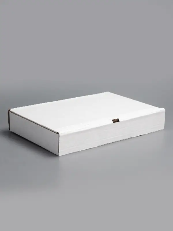 Коробка для пирога и пиццы, белая, 39&times;25&times;6 см