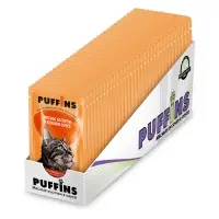 Влажный корм "Puffins" для кошек, мясное ассорти в соусе, 75 г
