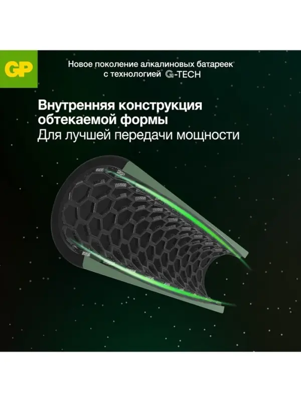 Батарейка алкалиновая GP Super, AA, LR6-4S, 1.5 В, спайка, 4 шт.