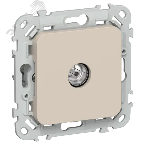 FLITE Розетка TV экранированная оконечная тип M РТВм-1-1-1-ФлЛ льняной IEK