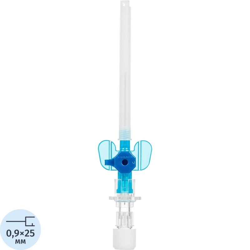 Катетер внутривенный с доп.портом ВазофиксСейфти 22G (0,9х25) 50шт/уп