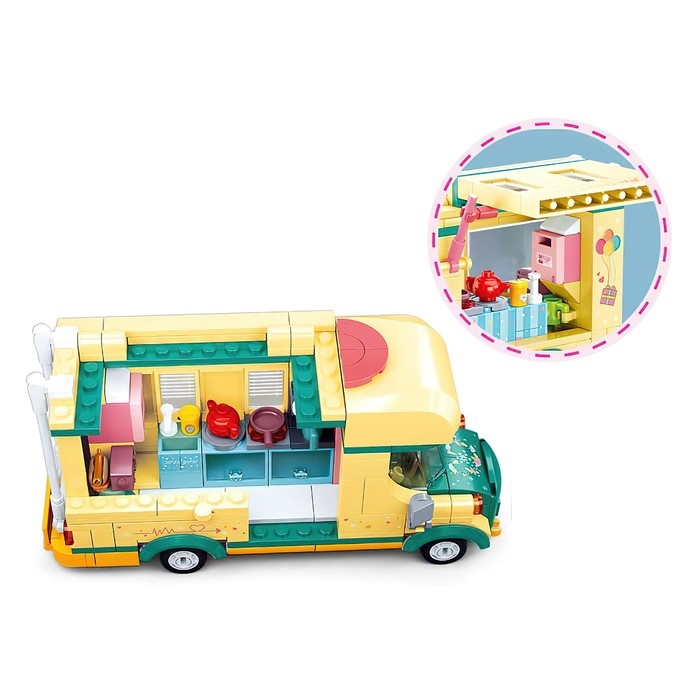 Конструктор Розовая мечта «Дом на колесах», 314 деталей Конструктор Розовая мечта «Дом на колесах», 314 деталей