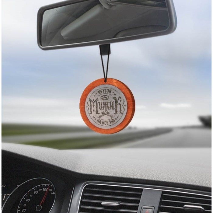 Подвеска в автомобиль «Крутой мужик», дерево, 7 х 7 см Подвеска в автомобиль «Крутой мужик», дерево, 7 х 7 см